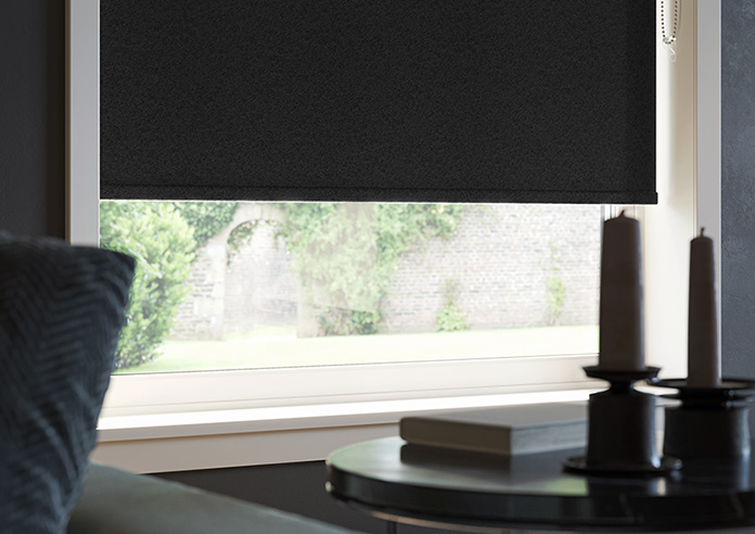 Shimmer (Blackout), Jet - Roller Blind - Image 5